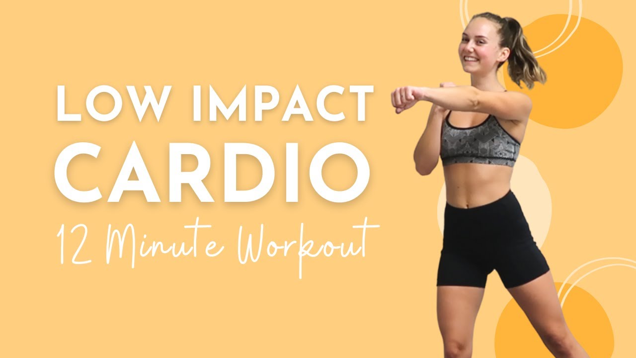 12 MINUTE LOW IMPACT CARDIO WORKOUT | No Jumping Total Body HIIT ...