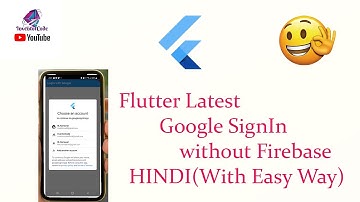 Flutter  Google SignIn  Without  Firebase in Hindi || Flutter google signin tutorial Google Login