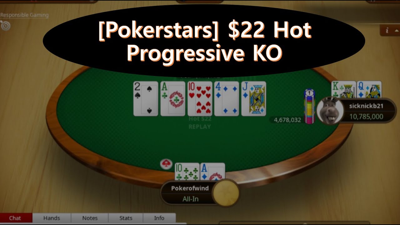 [Pokerstars] Hot 22 Progressive KO Final table YouTube