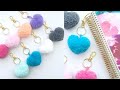 How to make heart shape pompom | #woolen handmade gift / home decoration ideas