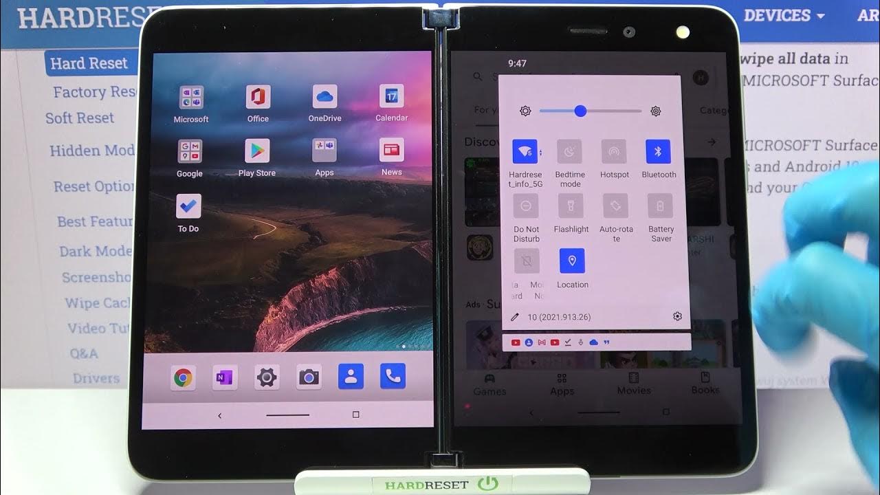 How to Turn Off Auto Rotate Screen on MICROSOFT Surface Duo Disable