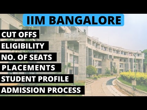 Everything about IIM Bangalore | Cutoff, Eligibility, Placements, Student profile, Admission Process