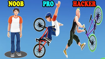 NOOB vs PRO vs HACKER - Max Air BMX