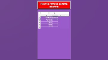 Clean Data! 🔥How to Kick Commas Out of Your Excel through Fixed formula #shorts
