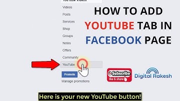 How to add youtube tab in facebook page 2021   youtube and facebook marketing - digital Rakesh