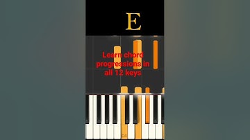 Best way to learn chord progressions in all 12 keys #shorts