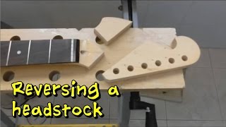 Cheap Guitar: Reversing Headstock and other stuff