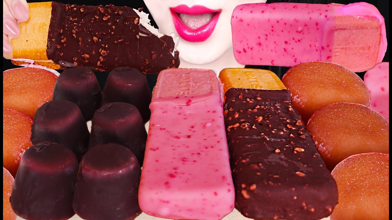 ASMR ICE CREAM *CHOCOLATE, MOCHI, SANDWICH 아이스크림 먹방 MUKBANG