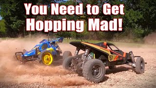 Get Hopping Mad! Tamiya Grasshopper & Rising Fighter RC Buggy Bash & Review