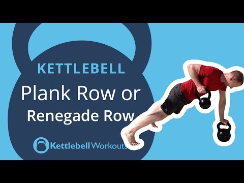 Kettlebell Plank Row or Renegade Row | Demanding Core Exercise