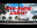 Fourengine airboat  diamondback airboats