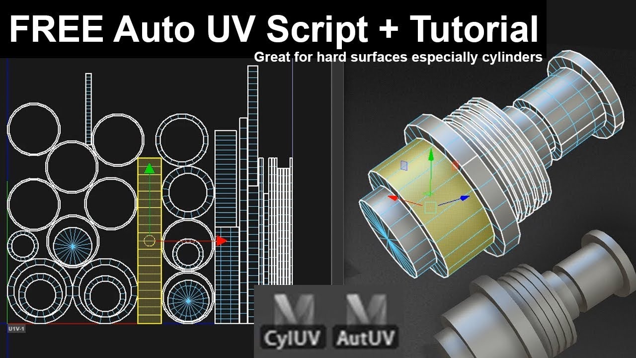 ArtStation - Fast Trim UV - Maya Script