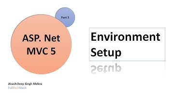ASPNet MVC 5 Environment Setup | MVC Tutorial for Beginners | ASP.Net MVC in .Net | Part 3