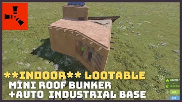 (PATCHED)SAFER Rock-style Roof Bunker | Tiny Rust Base | Cheap Industrial Solo Build | Freestanding