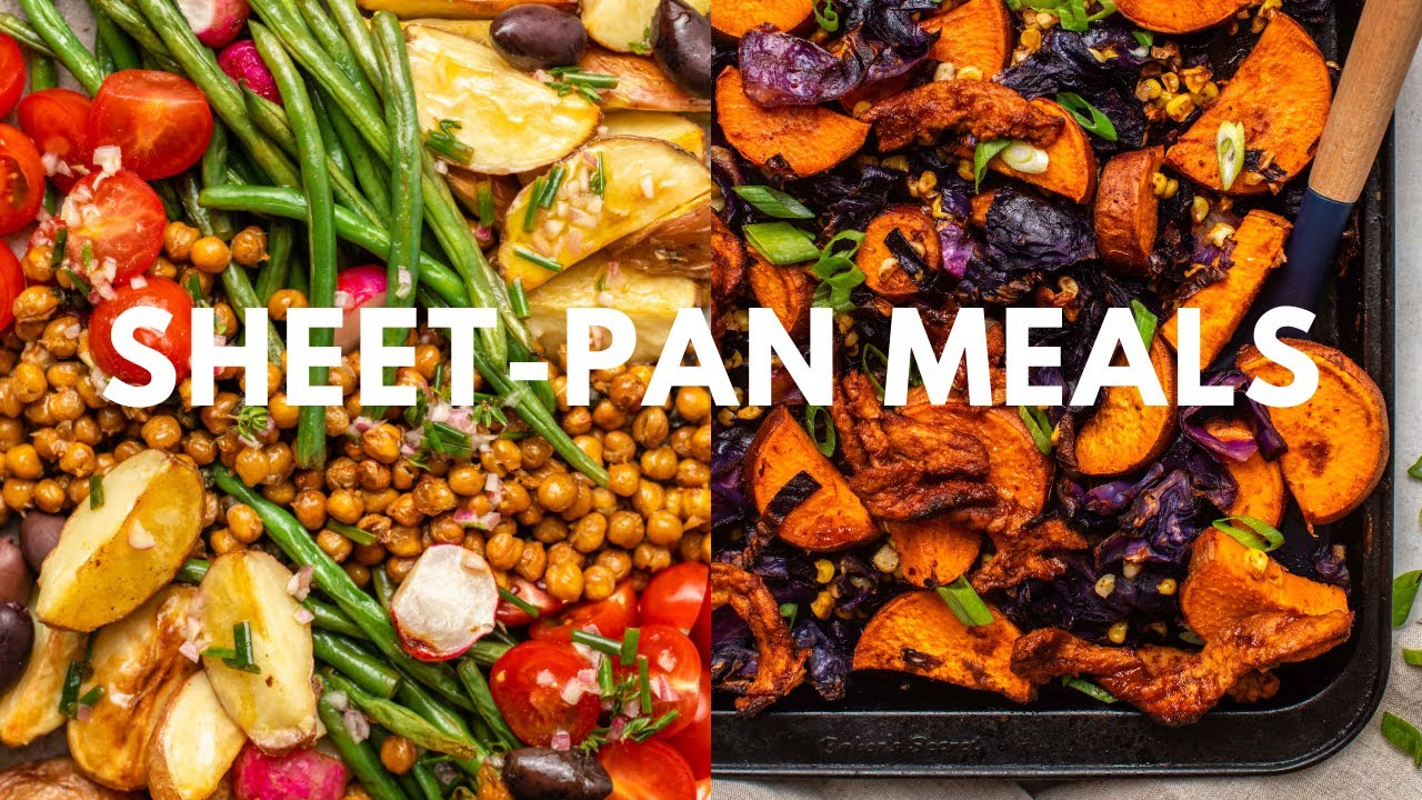 VEGAN SHEET PAN DINNERS 3 WAYS - Nutritionist Mom