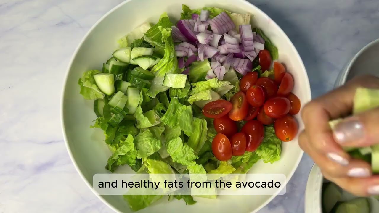 Chopped Chicken Salad w/ Avocado Dressing