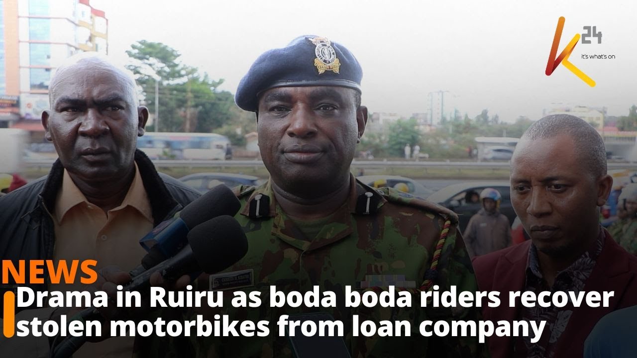 Drama in Ruiru as boda boda riders recover stolen motorbikes from loan company