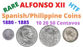 Spanish Philippine Coins - Alfono Xii 1880 To 1885 - Start To Collect Now