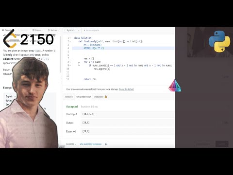 Leetcode 2150. Find All Lonely Numbers in the Array