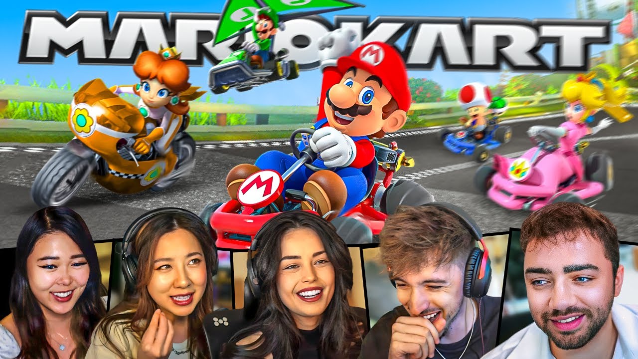 MIZKIF HOSTED A MARIO KART TOURNAMENT! (Ft Valkyrae, Fuslie, Extra Emily & MORE!)