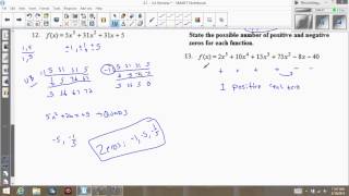 College Algebra Ch 4 Sections 1 to 4 review #12 and #13