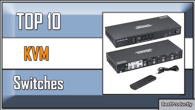  KVM Switch with Ethernet, Camgeet HDMI KVM Switch 2