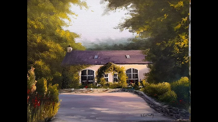Learn to paint With Oils.  Painting Trees and buil...