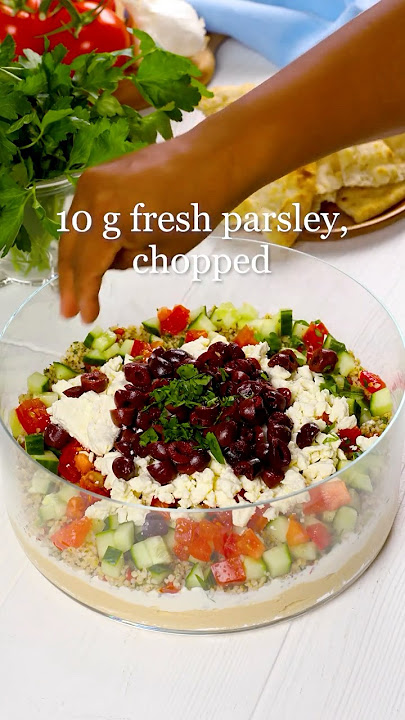 Hummus Trifle Recipe | Around the Table with LDC #hummusrecipe #appetizer #shortsvideos