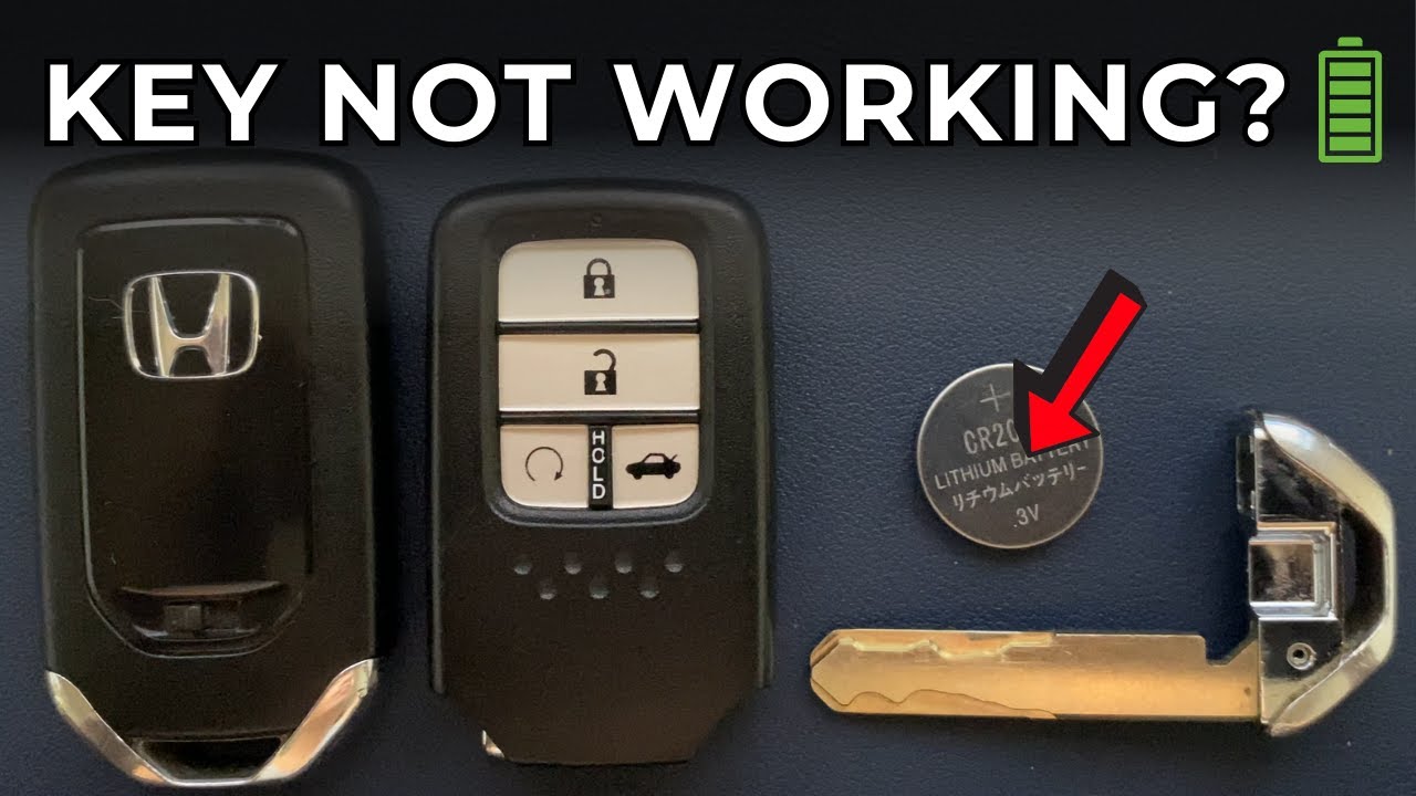 Honda Civic Key Fob Battery Replacement Tutorial (2016–2021) - YouTube