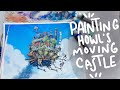 PAINTING STUDIO GHIBLI SCENES ⎟HOWL´S MOVING CASTLE 🍁GOUACHE