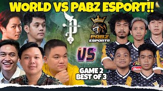 WORLD VS PABZ ESPORTS MATCH 2!! BEST OF 3 PIALA PRESIDEN