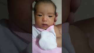 talking to my 17days old baby.  memories that never fade.