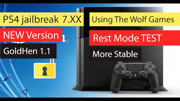 Jailbreak PS4 7.55 The Wolf Games HOST | GOLDHEN | Test Game | Rest Mode