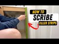 Scribing A Cabinet To A Wall [Bent's Woodworking]