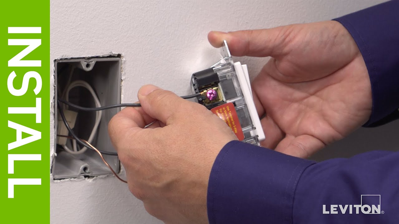 Leviton Presents: How to Install a Decora Rocker Slide Dimmer - YouTube