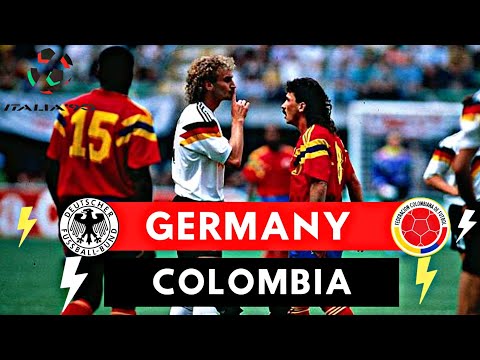 Germany vs Colombia 1-1 All Goals & Highlights ( 1990 World Cup )