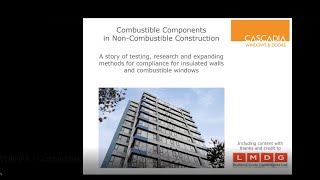 WEBINAR - Combustible Windows & Façades in Non-Combustible Construction