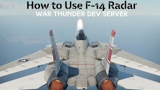 How to Use F-14 Radar | War Thunder Dev Server