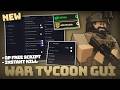 *NEW* War Tycoon Script NO KEY - Auto Farm Cash, AimBot, Kill Aura &amp; More...