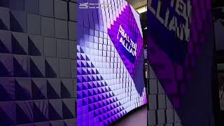 Kinetic LED Matrix Wave Screen #creative #custom #ledscreen