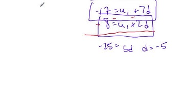 IB MAA SL - Arithmetic Sequence, Finding the general term