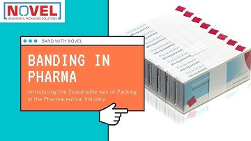 Bundling of Pharma Mono cartons by Strapack Banding Machine   NOVEL