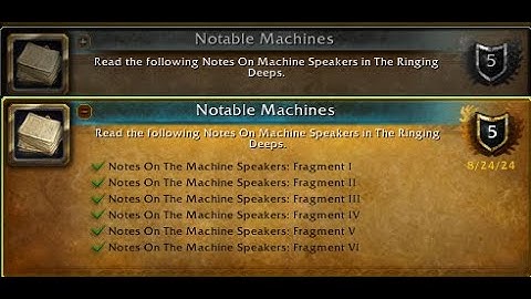 How To Do The Achievement Notable Machines! (The Ringing Deeps)