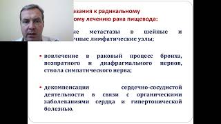 Хирургические заболевания пищевода