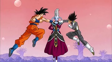 Whis trains Goku and Vegeta to become Super Saiyan Blue, Goku and Vegeta bribe Whis with food