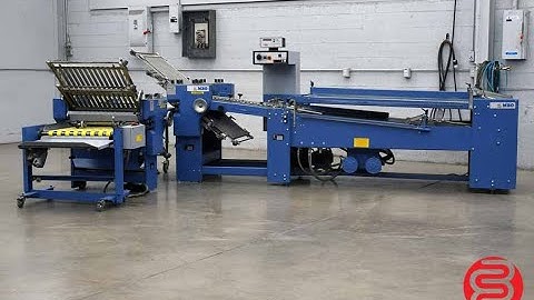 2007 MBO B26 Continuous Feed Paper Folder w/ 8 Page Unit, and Mobile Delivery