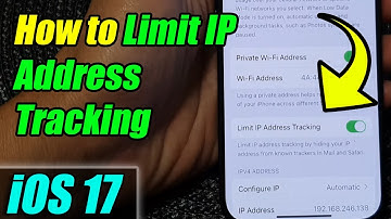 iPhone iOS 17: How to Limit IP Address Tracking