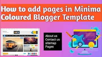 How to add pages in Minima Colored 3 blogger template |Tech BuZZ