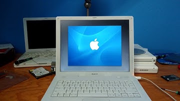 [4K] Mac OS X Panther first boot on iBook G4