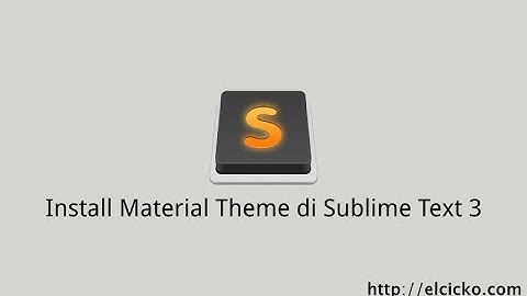 How to Install Material Theme for Sublime Text 3